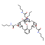 Acetamide, 2,2',2'',2'''-[pentacyclo[19.3.1.13,7.19,13.115,19]octacosa-1(25),3,5,7(28),9,11,13(27),15,17,19(26),21,23-dodecaene-25,26,27,28-tetrayltetrakis(oxy)]tetrakis[N-butyl-