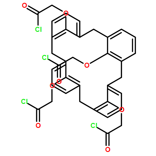 Acetyl chloride, 2,2',2'',2'''-[pentacyclo[19.3.1.13,7.19,13.115,19]octacosa-1(25),3,5,7(28),9,11,13(27),15,17,19(26),21,23-dodecaene-25,26,27,28-tetrayltetrakis(oxy)]tetrakis-
