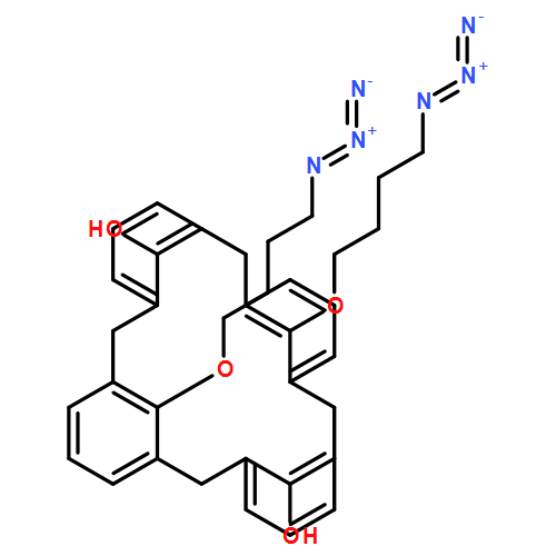 Pentacyclo[19.3.1.13,7.19,13.115,19]octacosa-1(25),3,5,7(28),9,11,13(27),15,17,19(26),21,23-dodecaene-25,27-diol, 26,28-bis(4-azidobutoxy)-