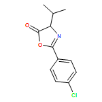 5(4H)-Oxazolone, 2-(4-chlorophenyl)-4-(1-methylethyl)-