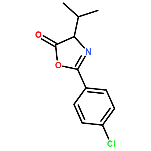 5(4H)-Oxazolone, 2-(4-chlorophenyl)-4-(1-methylethyl)-