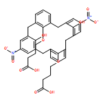 Butanoic acid, 4,4'-[(26,28-dihydroxy-5,17-dinitropentacyclo[19.3.1.13,7.19,13.115,19]octacosa-1(25),3,5,7(28),9,11,13(27),15,17,19(26),21,23-dodecaene-25,27-diyl)bis(oxy)]bis-