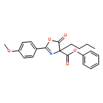 4-Oxazolecarboxylic acid, 4-butyl-4,5-dihydro-2-(4-methoxyphenyl)-5-oxo-, phenyl ester