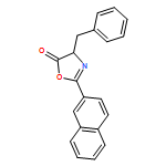 5(4H)-Oxazolone, 2-(2-naphthalenyl)-4-(phenylmethyl)-