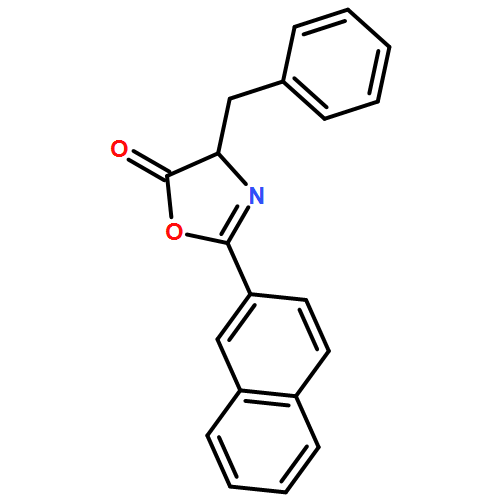 5(4H)-Oxazolone, 2-(2-naphthalenyl)-4-(phenylmethyl)-