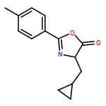 5(4H)-Oxazolone, 4-(cyclopropylmethyl)-2-(4-methylphenyl)-
