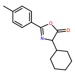 5(4H)-Oxazolone, 4-cyclohexyl-2-(4-methylphenyl)-