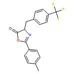 5(4H)-Oxazolone, 2-(4-methylphenyl)-4-[[4-(trifluoromethyl)phenyl]methyl]-