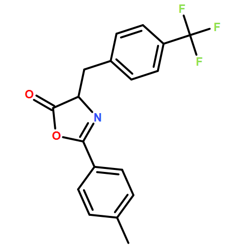 5(4H)-Oxazolone, 2-(4-methylphenyl)-4-[[4-(trifluoromethyl)phenyl]methyl]-