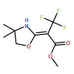 Propanoic acid, 2-(4,4-dimethyl-2-oxazolidinylidene)-3,3,3-trifluoro-, methyl ester, (2Z)-