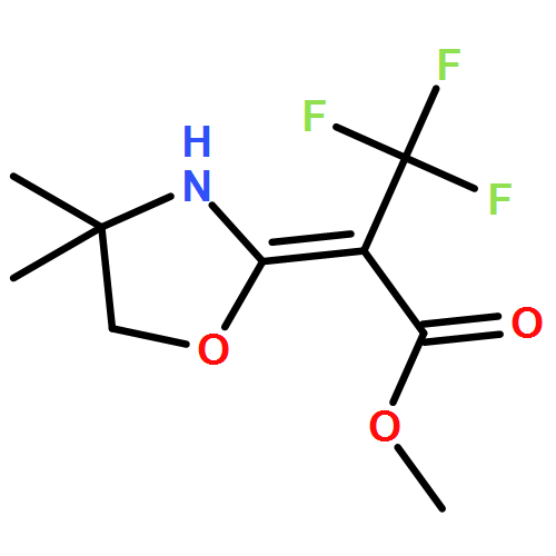 Propanoic acid, 2-(4,4-dimethyl-2-oxazolidinylidene)-3,3,3-trifluoro-, methyl ester, (2Z)-