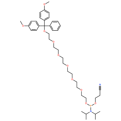 Phosphoramidous acid, N,N-bis(1-methylethyl)-, 19,19-bis(4-methoxyphenyl)-19-phenyl-3,6,9,12,15,18-hexaoxanonadec-1-yl 2-cyanoethyl ester