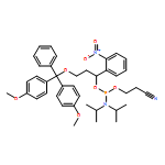 Phosphoramidous acid, N,N-bis(1-methylethyl)-, 3-[bis(4-methoxyphenyl)phenylmethoxy]-1-(2-nitrophenyl)propyl 2-cyanoethyl ester