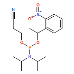 Phosphoramidous acid, N,N-bis(1-methylethyl)-, 2-cyanoethyl [1-(2-nitrophenyl)ethyl] ester