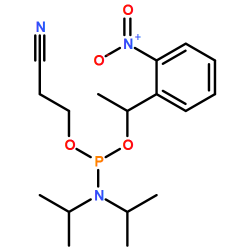 Phosphoramidous acid, N,N-bis(1-methylethyl)-, 2-cyanoethyl [1-(2-nitrophenyl)ethyl] ester