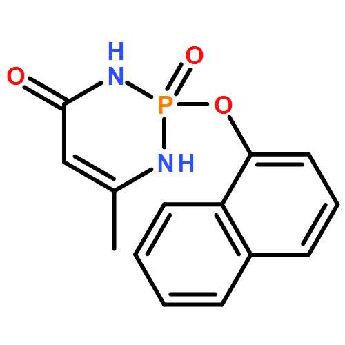 1,3,2-Diazaphosphorin-4(1H)-one, 2,3-dihydro-6-methyl-2-(1-naphthalenyloxy)-, 2-oxide