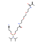 Phosphoramidous acid, N,N-bis(1-methylethyl)-, 2-cyanoethyl 16-methyl-4,15-dioxo-8,11-dioxa-5,14-diazaheptadec-16-en-1-yl ester