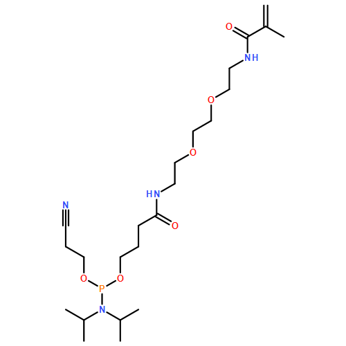 Phosphoramidous acid, N,N-bis(1-methylethyl)-, 2-cyanoethyl 16-methyl-4,15-dioxo-8,11-dioxa-5,14-diazaheptadec-16-en-1-yl ester