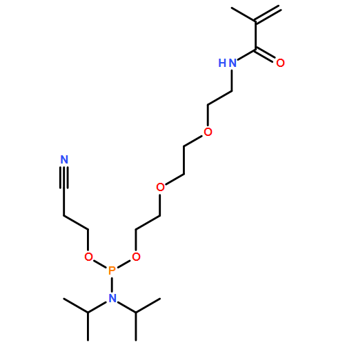 Phosphoramidous acid, N,N-bis(1-methylethyl)-, 2-cyanoethyl 2-[2-[2-[(2-methyl-1-oxo-2-propen-1-yl)amino]ethoxy]ethoxy]ethyl ester