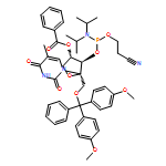 2,4(1H,3H)-Pyrimidinedione, 1-[4-O-benzoyl-1-O-[bis(4-methoxyphenyl)phenylmethyl]-3-O-[[bis(1-methylethyl)amino](2-cyanoethoxy)phosphino]-α-L-threo-2-pentulofuranosyl]-5-methyl-