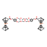 Ferrocene, 1,1''-[(6,7,9,10,12,13,20,21,23,24,26,27-dodecahydrodibenz[b,n][1,4,7,10,13,16,19,22]octaoxacyclotetracosin-2,17-diyl)bis(methyleneoxycarbonyl)]bis-