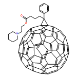 3'H-Cyclopropa[1,9][5,6]fullerene-C60-Ih-3'-butanoic acid, 3'-phenyl-, 2-(1-piperidinyl)ethyl ester 