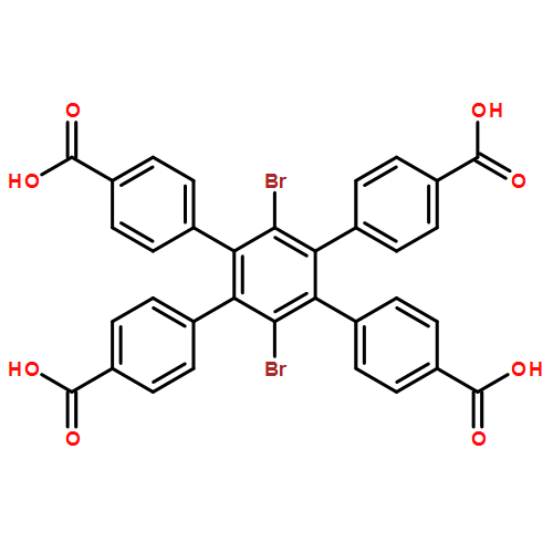 [1,1':2',1''-Terphenyl]-4,4''-dicarboxylic acid, 3',6'-dibromo-4',5'-bis(4-carboxyphenyl)-