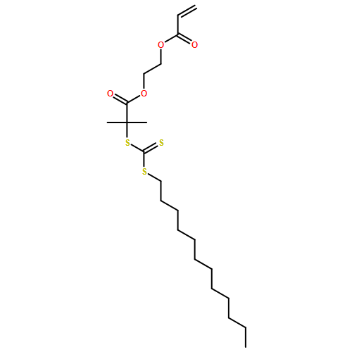 2-Propenoic acid, 2-[2-[[(dodecylthio)thioxomethyl]thio]-2-methyl-1-oxopropoxy]ethyl ester 