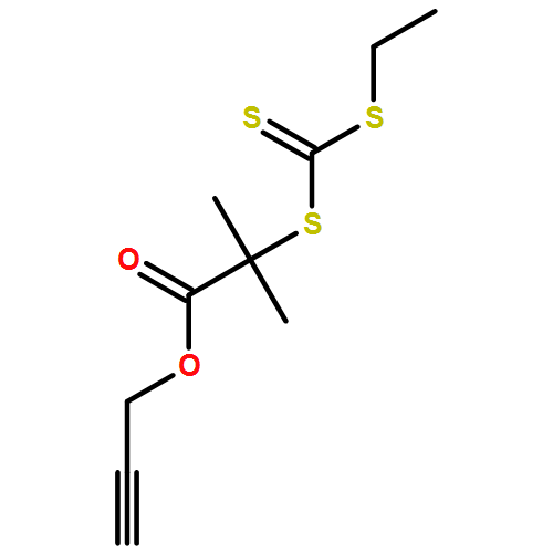 Propanoic acid, 2-[[(ethylthio)thioxomethyl]thio]-2-methyl-, 2-propyn-1-yl ester
