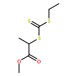 Propanoic acid, 2-[[(ethylthio)thioxomethyl]thio]-, methyl ester 