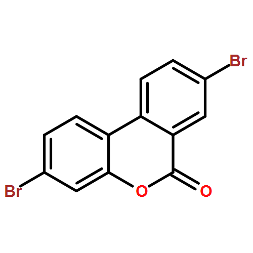 6H-Dibenzo[b,d]pyran-6-one, 3,8-dibromo-