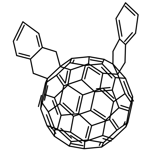 Dinaphtho[2',3':1,9;2'',3'':16,17][5,6]fullerene-C -I , 1',1'',4',4''-tetrahydro-