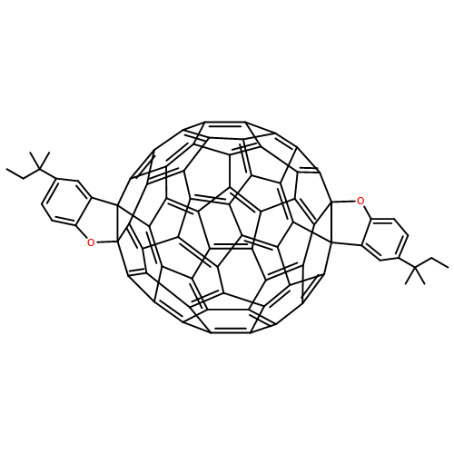 [5,6]Fullereno-C60-Ih-[1,9:2',3';60,56:2'',3'']bisbenzofuran, 5',5''-bis(1,1-dimethylpropyl)- 