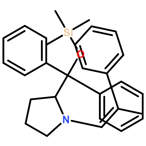 Pyrrolidine, 2-[diphenyl[(trimethylsilyl)oxy]methyl]-1-[(1Z)-2-phenyl-1-propen-1-yl]-, (2R)- 
