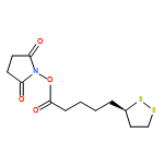 1,2-Dithiolane-3-pentanoic acid, 2,5-dioxo-1-pyrrolidinyl ester, (3R)- 