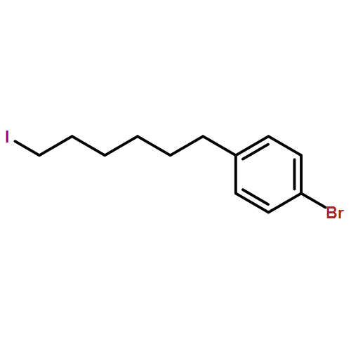 Benzene, 1-bromo-4-(6-iodohexyl)- 
