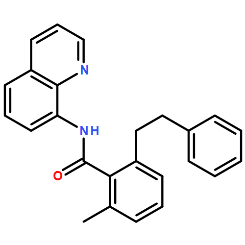 Benzamide, 2-methyl-6-(2-phenylethyl)-N-8-quinolinyl- 