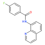 Benzamide, 4-fluoro-N-8-quinolinyl- 