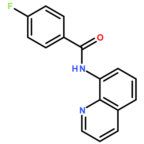 Benzamide, 4-fluoro-N-8-quinolinyl- 
