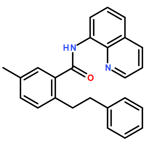 Benzamide, 5-methyl-2-(2-phenylethyl)-N-8-quinolinyl- 