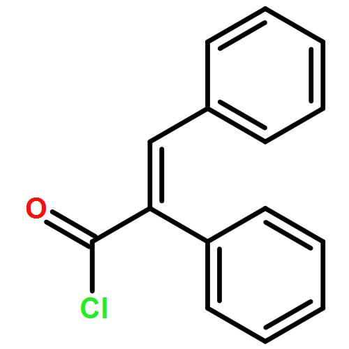 Benzeneacetyl chloride, α-(phenylmethylene)-, (αE)- 