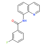 Benzamide, 3-fluoro-N-8-quinolinyl- 