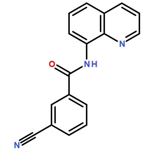 Benzamide, 3-cyano-N-8-quinolinyl- 