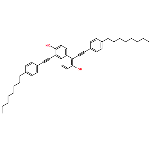 2,6-Naphthalenediol, 1,5-bis[2-(4-octylphenyl)ethynyl]- 