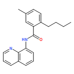 Benzamide, 2-butyl-5-methyl-N-8-quinolinyl- 