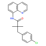 Benzenepropanamide, 4-chloro-α,α-dimethyl-N-8-quinolinyl- 