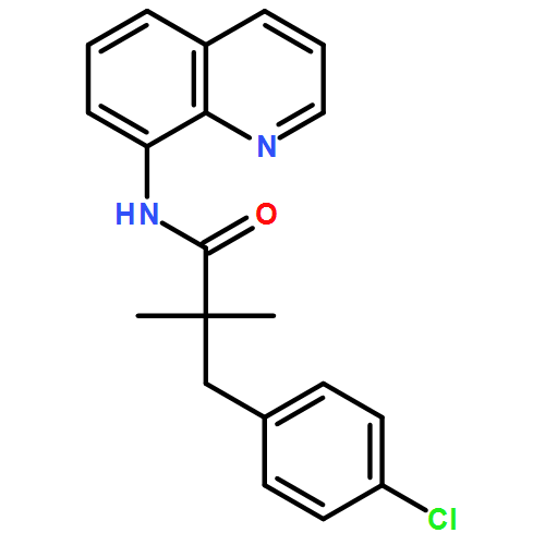 Benzenepropanamide, 4-chloro-α,α-dimethyl-N-8-quinolinyl- 
