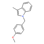 1H-Indole, 1-[(4-methoxyphenyl)methyl]-3-methyl- 
