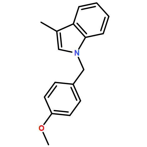 1H-Indole, 1-[(4-methoxyphenyl)methyl]-3-methyl- 