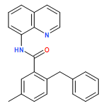 Benzamide, 5-methyl-2-(phenylmethyl)-N-8-quinolinyl- 